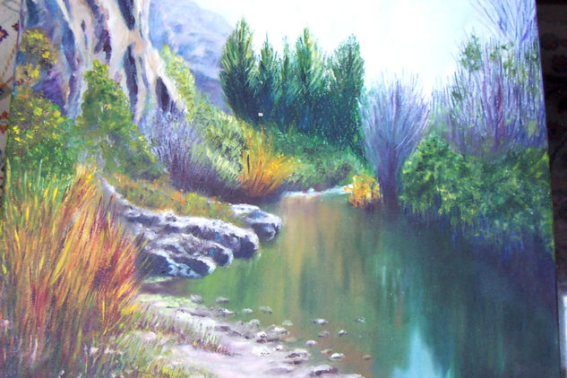 Recodo del Rio Oil Canvas Landscaping