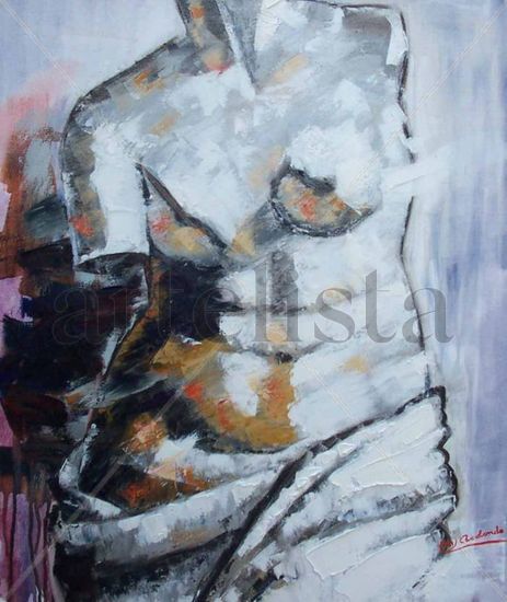 BUSTO Oil Canvas Figure Painting