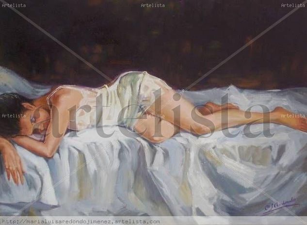 DESCANSO Oil Canvas Figure Painting