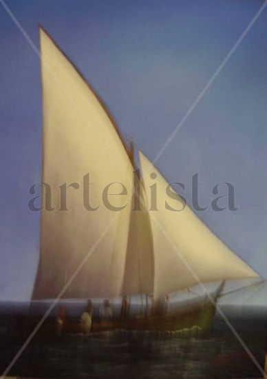 VELERO 1 Oil Canvas Marine Painting