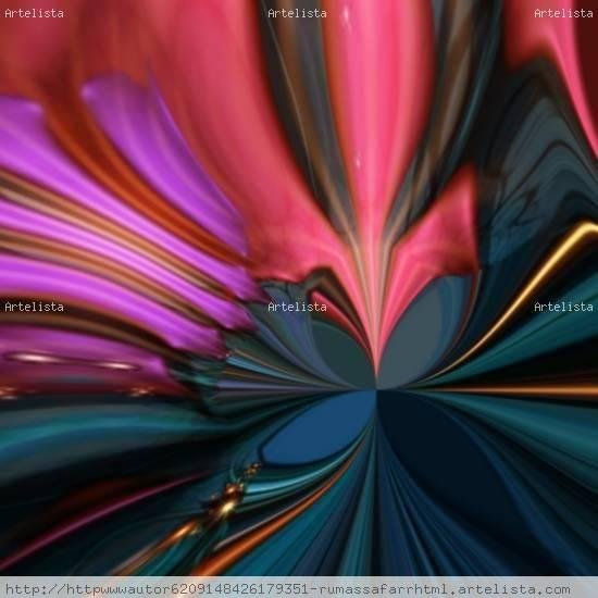 FRACTAL  ,   FLOR,netart,digital , rosa,ABSTRACTO