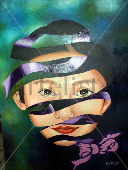 Por una Vida sin Violencia Acrylic Canvas Portrait