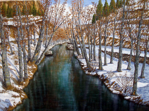 RIO JÚCAR (NEVADO) Oil Canvas Landscaping