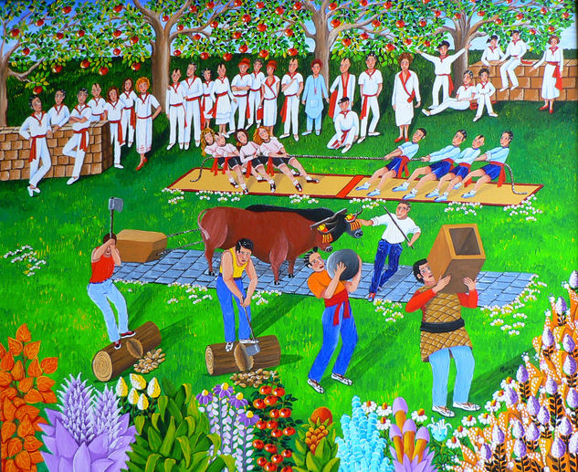 Deportes tradicionales Oil Canvas Landscaping