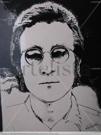 White Lennon Screen-Printing