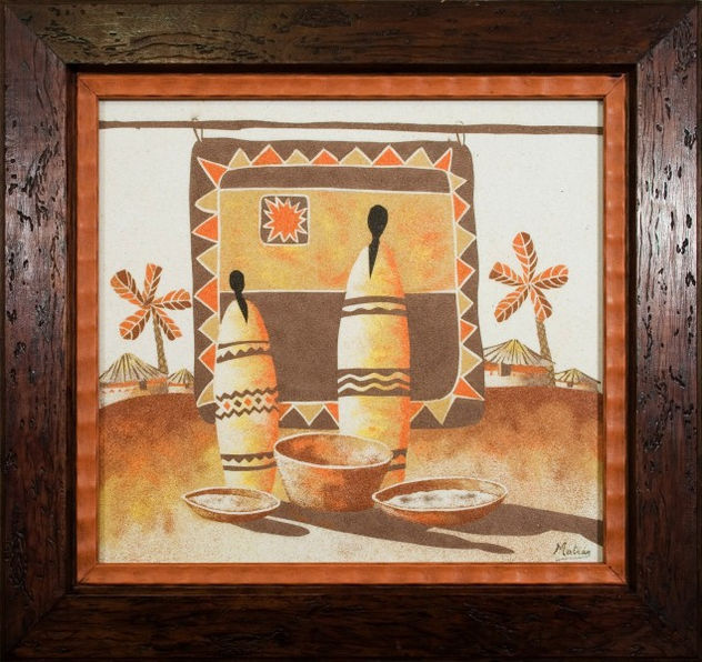 Mercadillo (sobre un dibujo de Moga)