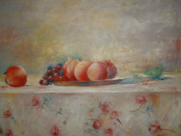 Frutas sobre mantel 