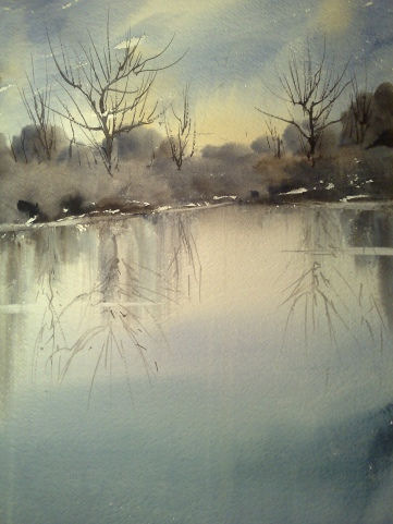 Luz de tarde II Watercolour Paper Landscaping