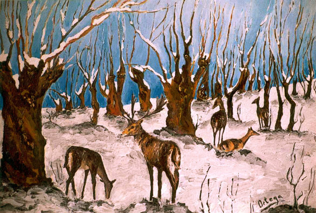 CIERVOS EN LA NIEVE