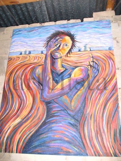 AUTORETRATO (DEPRESION) Oil Canvas Landscaping