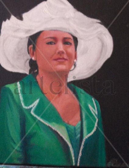 Elida Oil Canvas Portrait