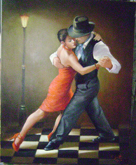 tango arrabalero Oil Canvas Others