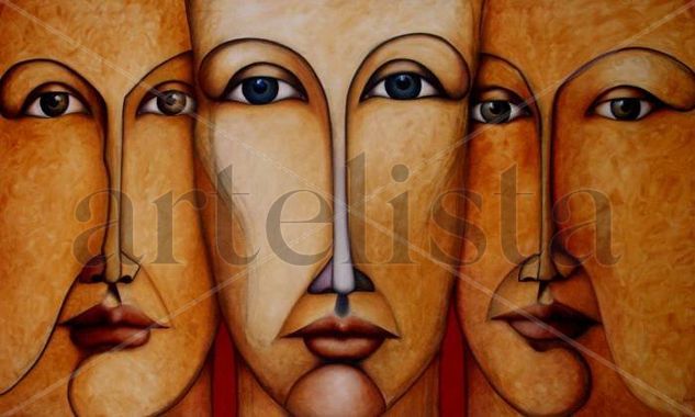 TRILOGIA Oil Canvas Figure Painting