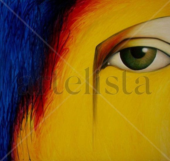 MIRADA A COLOMBIA Oil Canvas Figure Painting