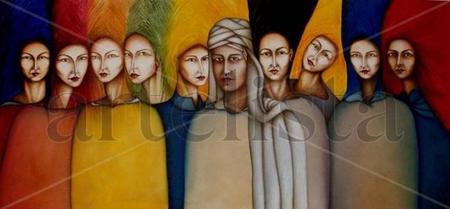 LA ULTIMA CENA Oil Canvas Figure Painting