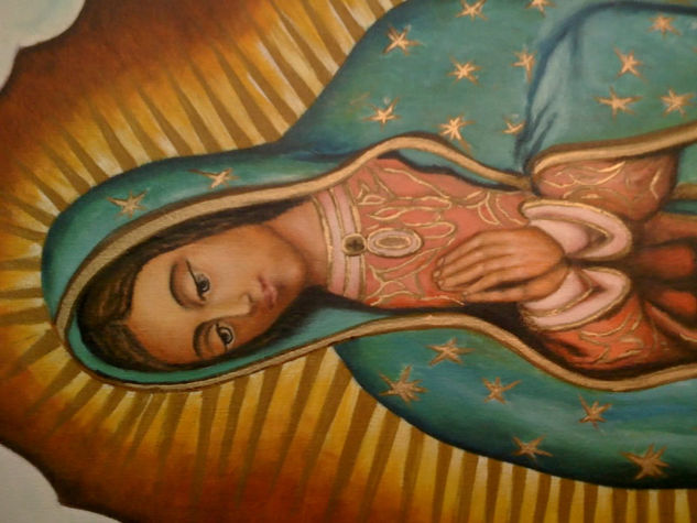 guadalupe Oil Canvas Figure Painting