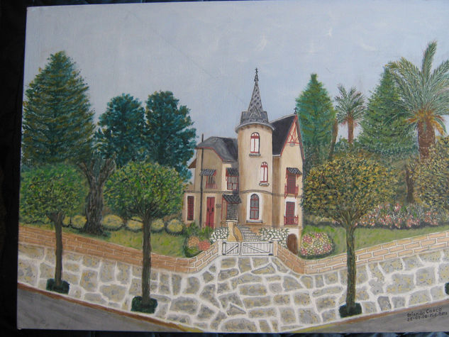 santa paula (mansion de mar del plata) Acrylic Canvas Landscaping