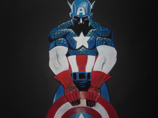 Capitan America Mixed Media