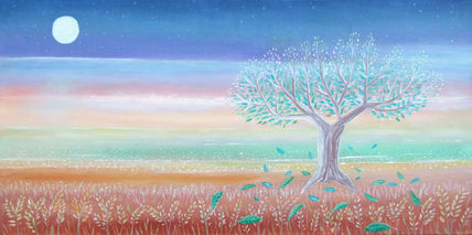 Arbol bajo la Luna