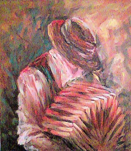 Serie tango Oil Canvas Portrait