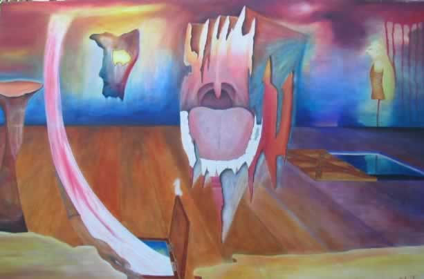 grito de tormenta Oil Canvas