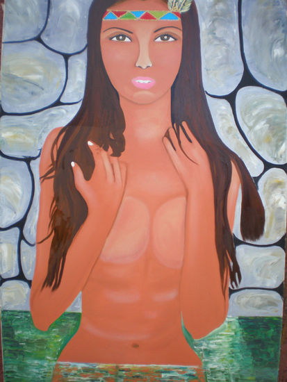 Reina Nativa Venezolana Oil Canvas Nude Paintings