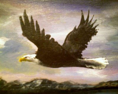 eagle Oil Canvas Animals