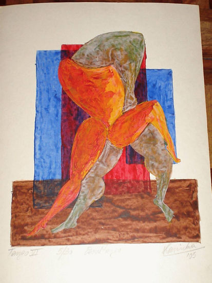 Tango VI  15/30 Acrylic Paper Figure Painting