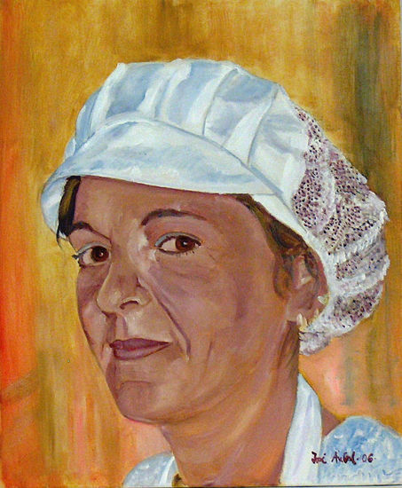 THE KITCHEN Óleo Lienzo Retrato