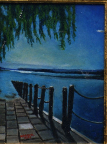 El lago en una...