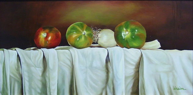 tres tomates Oil Panel Still Life Paintings