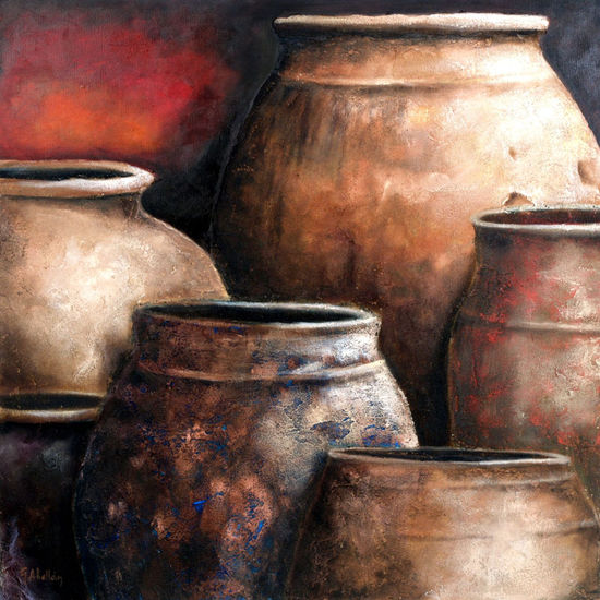 TINAJAS I Oil Canvas Still Life Paintings