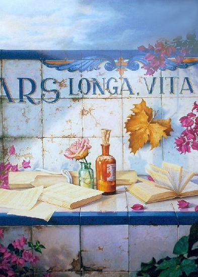 Ars longa vita brevis Oil Canvas Still Life Paintings