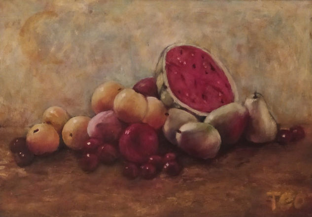 Ejercicio de tonos para un bodegón Oil Panel Still Life Paintings