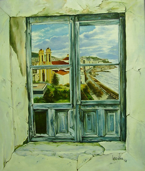 Tras La Ventana Oil Canvas Others