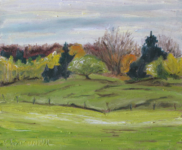 Autumn in The Appalachians Oil Panel Landscaping