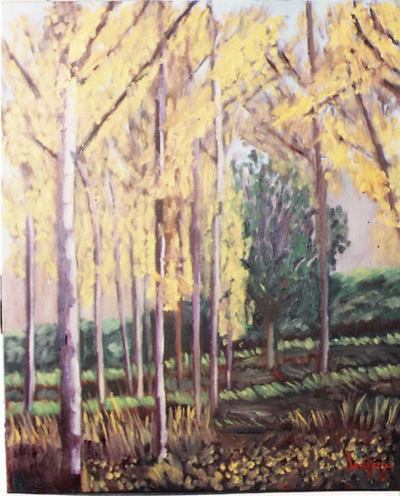 OTOÑO EN CAZORLA I Oil Canvas Landscaping