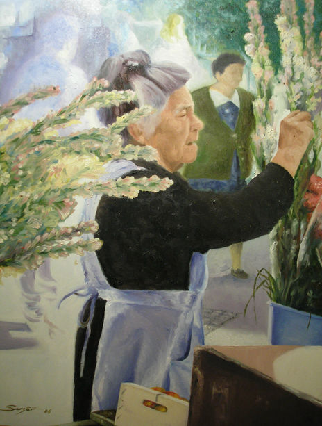 Florista con Nardos