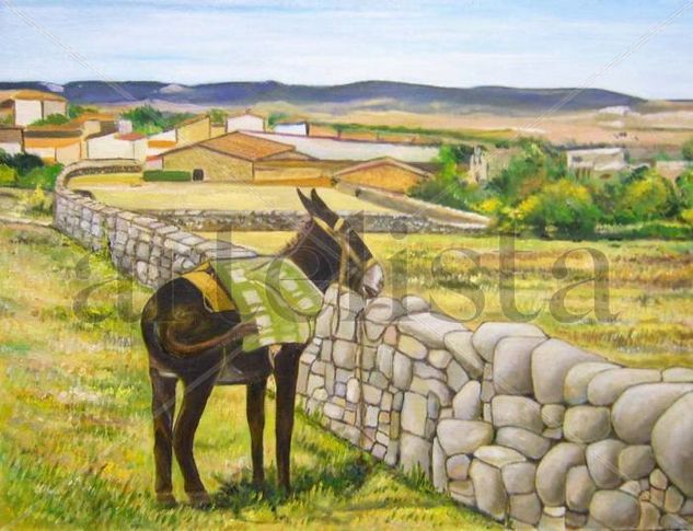 Mieza  (Salamanca) Oil Canvas Landscaping