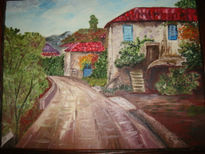Una calle de un pueblo