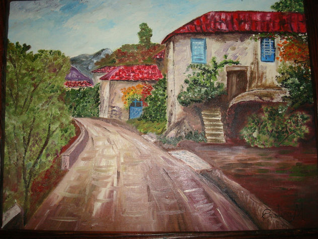 Una calle de un pueblo