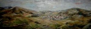 PUEBLO DE MONTAÑA Oil Canvas Landscaping