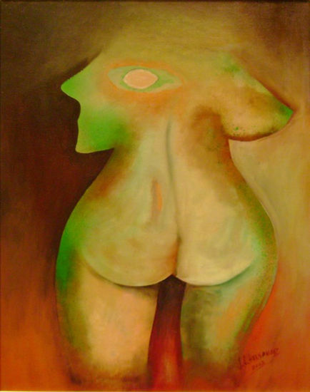 las dos caras Acrylic Canvas Figure Painting