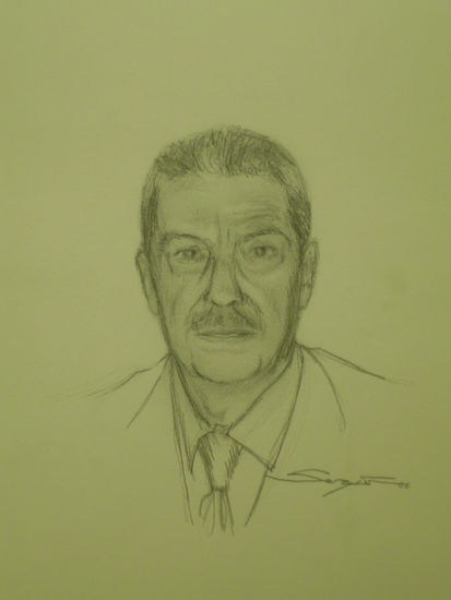 Padre Graphite Paper Portrait