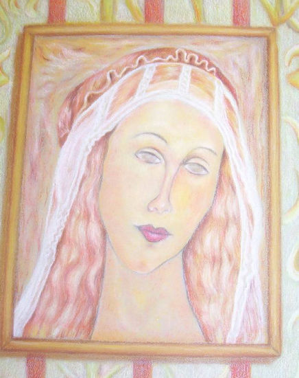 Retrato Pastel Papel