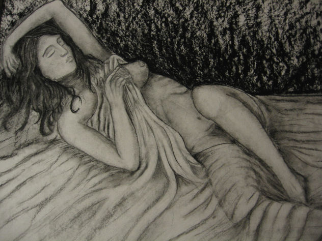 en la cama