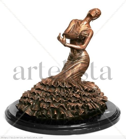 PILAR RIOJA Y LA MAGIA DEL DUENDE Bronze Figurative