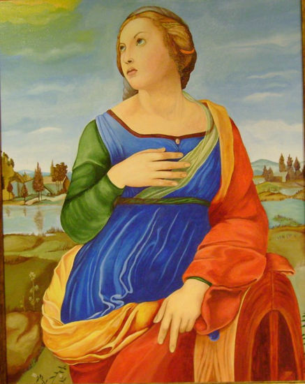 St.Catherine of Alexandria Acrílico Lienzo Retrato