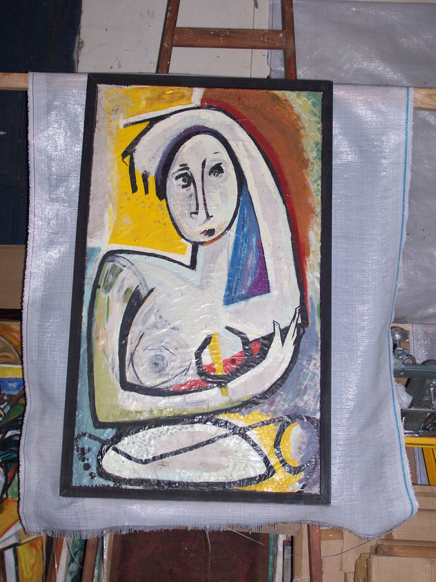 desnudo sentado