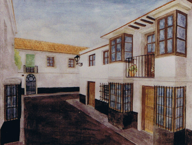 Calle misericordia Watercolour Paper Landscaping